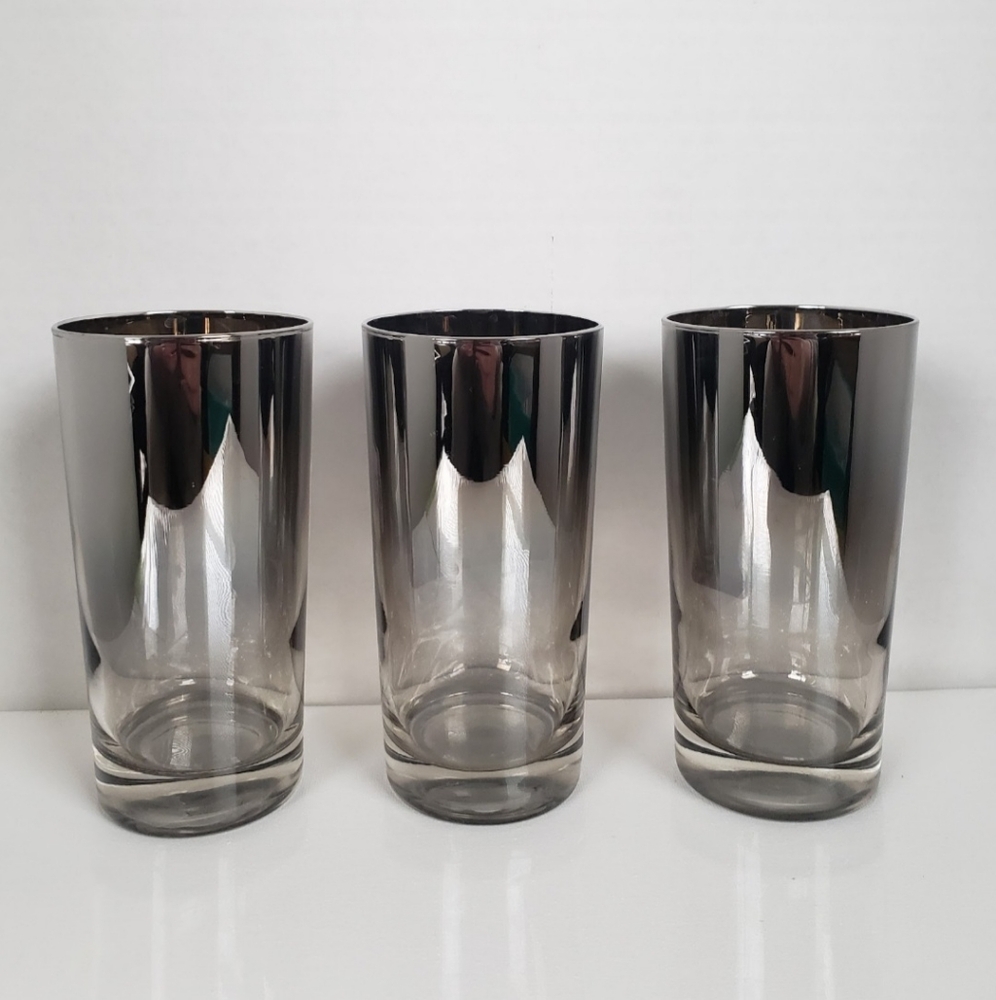 Set of Three Vintage Mercury Highball Glasses